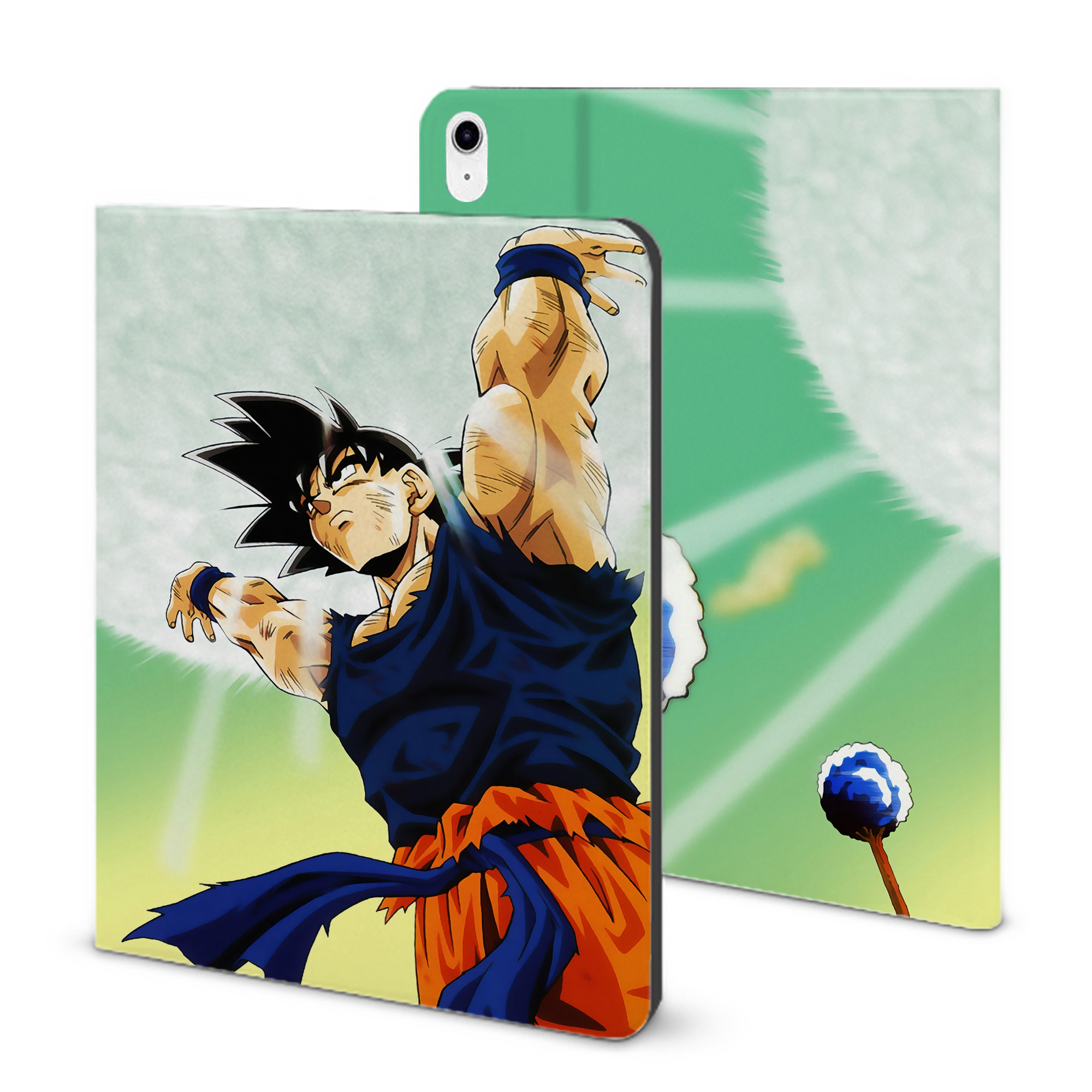 （画像用） ドラゴンボール DRAGON BALL IPad ケース ブック型 PUレザー TPU 耐衝撃 軽量 薄型 ペン収納なし 全面保護 IPad 各モデル対応